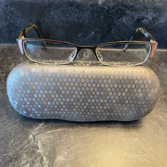 Gucci glasses Model 2859 NOT Brown/marble half rim frame Italy 51[]17 135 - Picture 2 of 9